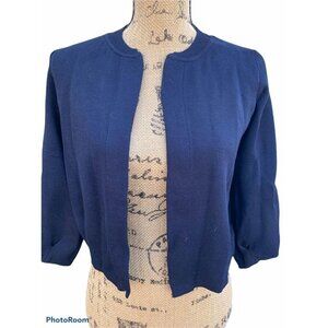 ✌️ 2/$40 ✌️ New Tahari Navy Blue Open Front Cardigan sz XS